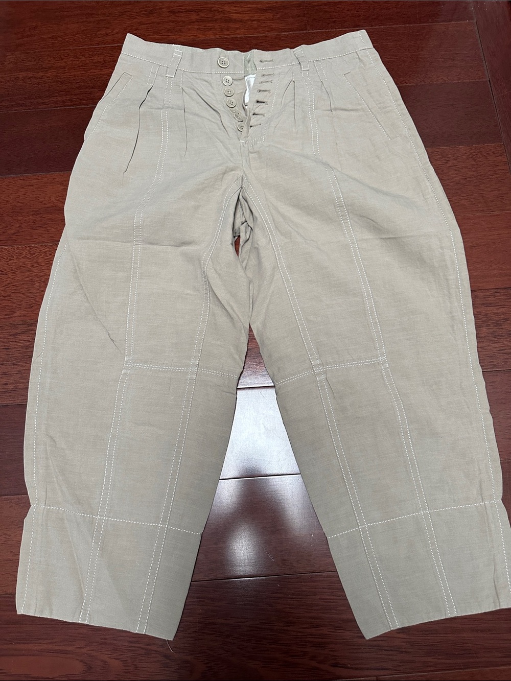 Marc Jacobs Tan Cropped Balloon Pants